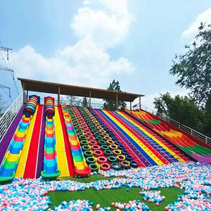 ملعب شعبية في الهواء الطلق تسلية متعة حديقة ركوب المعدات قوس قزح البلاستيك انزلاق أنابيب الثلج الجاف - Product Image 5