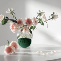Mousse Florale Sèche Verte Hémisphérique en Bloc Sphérique pour Arrangement de Fleurs Artificielles, Plantes et Bouquets, Décoration Maison