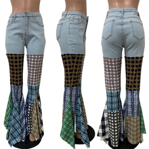 Jeans de Mujer de Mezclilla con Parches de Cintura Alta, Estilo Flare, Tallas S-2XL, Listos para Enviar en 2026 - Product Image 6