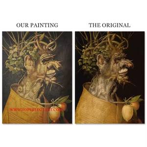 Museo qualità fatto a mano Arcimboldo quattro stagioni famosa riproduzione dipinti ad olio cina - Product Image 5