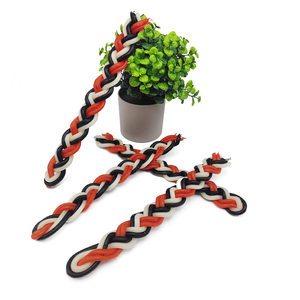 Schweben Sie, um Havdalah Candle Judaism Ner Mitzvah Marke schwarz rot und weiß Geflecht NEU in Box zu zoomen - Product Image 5