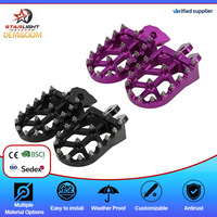 Repose-pieds en alliage d'aluminium XGS CNC avec ressort et dents antidérapantes pour SURRON Hyper Bee Wide, pédales antidérapantes pour moto électrique tout-terrain