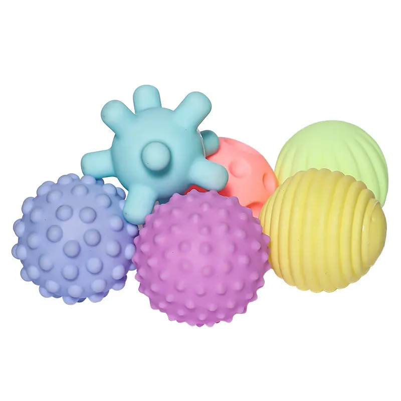 Baby Sensory Baby Toys Bright Color Textured Multi Soft Ball 6PC Sensory Balls For Kids 6 To 12 Months Toddlers 1-3 Gift Sets
