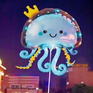 Cadeau <span class=keywords><strong>de</strong></span> festival <span class=keywords><strong>de</strong></span> méduses gonflable Pary Decor <span class=keywords><strong>Ballon</strong></span> à bulles LED gonflable coloré et lumineux - Product Image 2