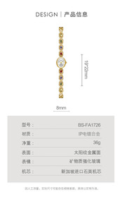 B Bee sorella 1726 FA1726 marca originale orologio al quarzo impermeabile in pietra colorata orologi da polso per ragazze Montre Femme Reloj - Product Image 5