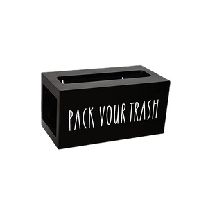 Boîte de rangement en bois rectangulaire de 13,7 cm, type vertical, pour le rangement des sacs poubelles de cuisine - Product Image 5