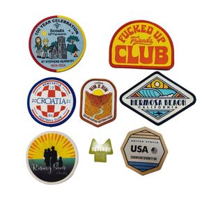 High Quality Garment Custom Branded Private <b>Name</b> Logo Merrow Edge Rectangle Iron-on Cotton Woven Beads Eco-Friendly <b>Label</b> Patch - Product Image 1