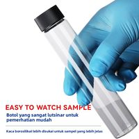 Ampoules de laboratoire pour échantillons et réactifs, flacons de sous-conditionnement pour médicaments lyophilisés, en verre transparent brun avec bouchon à vis, Chine
