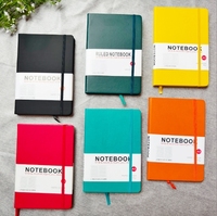 Carnet A5 avec sangles, cahier avec couvre-taille, simili cuir à surface dure, sangles élastiques et serrées, manuel, agenda