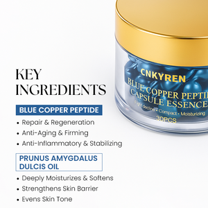 Blauw Koper Peptide Capsule Serum Squalaan Collageen Booster Anti Veroudering Gezichtshuid Barrière Reparatie Behandeling - Product Image 2