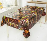 Rouleau de nappe de table en pvc imperméable, 5 pièces, linge de table en vinyle imprimé, qualité alimentaire
