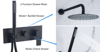 Robinetterie de douche et ensembles de robinets en laiton à poignée unique avec cartouche céramique, design moderne, ensemble mural pour salle de bain