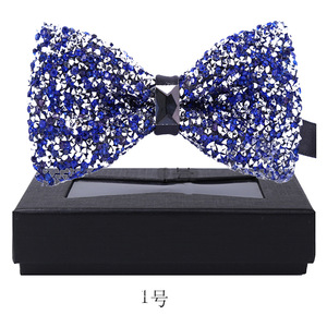 Corbata de Moño de Cristal con Diamantes y Mariposa en 12 <span class=keywords><strong>Colores</strong></span> para Novio, Accesorios de Traje Formal para Boda, Precio Bajo - Product Image 3