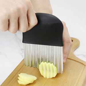 Multifunctional Stainless Steel Kitchen <b>Tool</b> Manual French Fry Crinkle Knife Wavy Potato Chip Cutter New Condition <b>Vegetable</b> - Product Image 2
