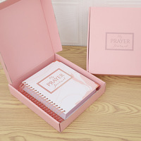 Carnet de prière et journal spirale imprimé A5, B5, A4 pour femmes, avec pages de séparation colorées et inspirantes pour chrétiennes