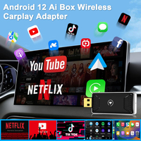 Dongle USB 3 en 1 2 + 16G filaire vers adaptateur Carplay sans fil carplay ai box youtube netflix Android 11 adaptateur carplay
