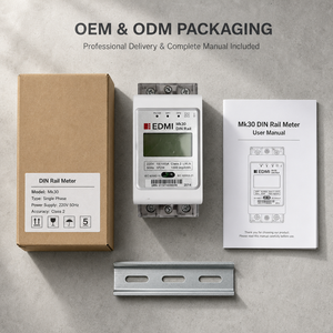 Medidor de Energía Monofásico para Riel DIN <span class=keywords><strong>EDMI</strong></span> Mk30, 220V 10(100)A Clase 2 1P2W, Medidor Digital LCD de kWh, IEC62052-11 - Product Image 6