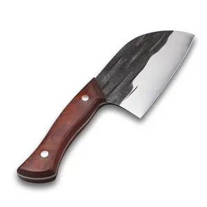4.5 Inch Full Tang Red Sandal Wood Handle 3mm Thick Blade Easy Carry 5cr15mov Stainless Steel Japanese Cheese Small Knife