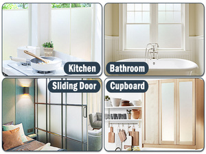 Rollo de vinilo autoadhesivo para la decoración del hogar, película para ventana, estática esmerilada, PET, para privacidad, decoración del hogar - Product Image 3