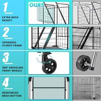 Chariot pliant Offre Spéciale chariot en plastique chariots 4 roues mon panier