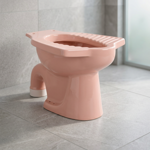 WC européen moderne Vistaar en céramique orange avec siphon S/P, ensemble de toilettes à double chasse à poser au sol, chaise de toilette pour salle de bain - Product Image 5