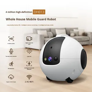 لعبة روبوت ذكية للقطط بالجملة، حيوان أليف كهربائي لمراقبة الحيوانات الأليفة، يعمل بالواي فاي، مصنوع من مادة ABS، نموذج كرة تسلية للقطط، كاميرا روبوتات للحيوانات الأليفة - Product Image 4