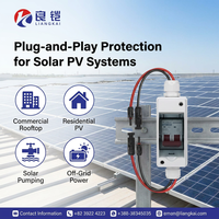 Interrupteur extérieur étanche IP65, boîte de distribution photovoltaïque DC 220V, disjoncteur