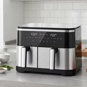 مقلاة هوائية كهربائية ذكية متعددة الوظائف بسعة كبيرة 4 لتر + 7 لتر، بلاستيكية وخالية من الزيت، للاستخدام المنزلي الحديث - Product Image 3