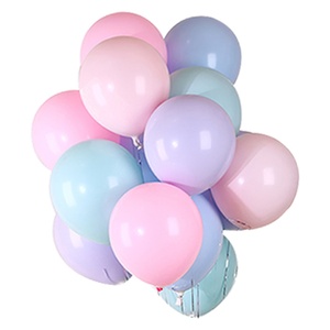 Globos de Macarrón Pastel de 12 Pulgadas de Fábrica, Colores Macarrón Amarillo, Verde, Rosa, Morado, Azul, Globos de Látex Mate para Decoración de Fiestas - Product Image 2