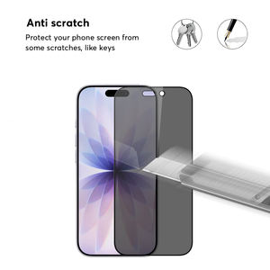 Verre trempé 9H de couverture complète de <span class=keywords><strong>téléphone</strong></span> portable de confidentialité pour le protecteur d'écran anti-espion d'iPhone 17 Pro - Product Image 3