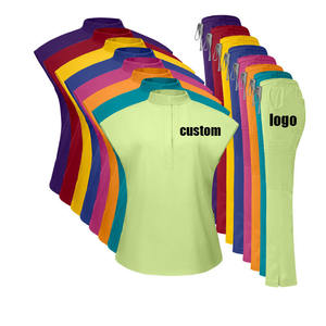 Ensemble d'Uniformes Médicaux Chirurgicaux Extensibles Col en V Taille Haute pour Hommes et Femmes - Product Image 3