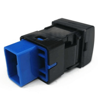 Vente en gros 22x22mm 12V interrupteur poussoir LED bleu (série 150) momentané/marche-arrêt IP65 étanche pour camion automobile RV