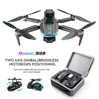 Mini drone pliable S9S avec double caméra 4K, Wifi, flux optique, maintien d'altitude, commande vocale et gestuelle, pour enfants et débutants