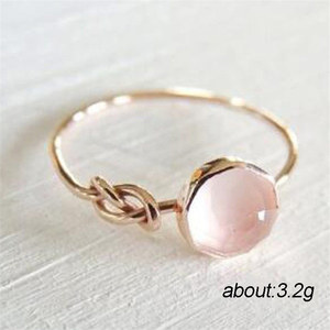 Anillo <span class=keywords><strong>de</strong></span> Piedra Lunar Rosa <span class=keywords><strong>de</strong></span> Moda para Mujer, Estilo Índice, Popular en <span class=keywords><strong>Subastas</strong></span> Callejeras, Pinduoduo - Product Image 3