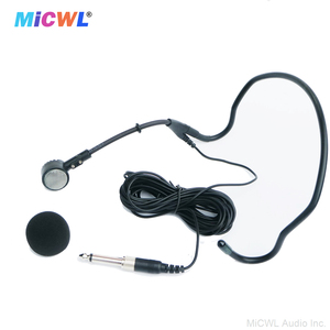 Usine Top qualité 5m fil dynamique bandeau Microphone oreille crochet casque Microphone 6.35mm prise pour mélangeur amplificateur ordinateur - Product Image 2