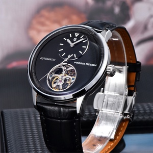 Montre mécanique automatique de luxe pour homme PAGANI DESIGN 2025, 42 mm, tourbillon, fuseaux horaires multiples, lumière nocturne, bracelet en cuir - PD-1796 - Product Image 5