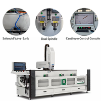OUWO Nouvelle Conception Certifiée CE Machine de Perçage et de Fraisage CNC à Tête Unique pour Profilés en Aluminium de 3000 mm pour l'Industrie des Portes et des Fenêtres