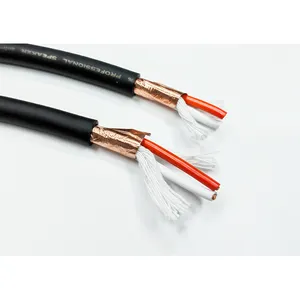 Professionele Audio Luidspreker Draad Geruisloze 2Core 1.5Mm Koper Zwart Flexibele 16AWG Prestaties Stadium Speaker Cable 100M