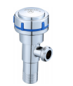 Robinet d'arrêt d'angle en zinc 1/2 pouce, ouverture rapide moderne pour salle de bain