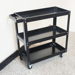 Modern Three Layer Steel Cabinet Industrial Grade 300kg Load Capacity Keyed <b>Lock</b> Movable Storage Cart Outdoor Workshop 3-Year - Product Image 4
