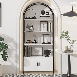 Armoire à bibelots et buffet <span class=keywords><strong>de</strong></span> luxe à arceaux, bibliothèque multifonctionnelle avec portes, idéale comme rangement pour cuisine et salon - Product Image 4