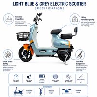 Nouveau modèle 2026 – Vélo électrique adulte au design moderne, prix abordable, moto électrique à 2 roues, scooter puissant et rapide avec panier