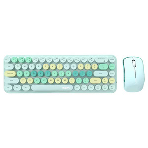 Ensemble clavier et souris de jeu sans fil RGB rétroéclairé 2,4 G, 68 touches, ultra-fin, étanche, design ergonomique - Product Image 2