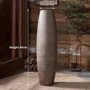 Floor-standing Large Retro Wabi-sabi Hotel Patio Decoraciones Flores secas <span class=keywords><strong>Grandes</strong></span> <span class=keywords><strong>Jarrones</strong></span> de porcelana de cerámica 80 - Product Image 6