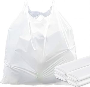 ถุงขยะแบบเสื้อยืดสำหรับงานหนัก ถุงหิ้วแบบเสื้อกั๊ก HDPE แข็งแรง สำหรับใช้ในเชิงพาณิชย์และอุตสาหกรรม - Product Image 2