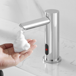 Distributeur automatique <span class=keywords><strong>de</strong></span> savon mousse sans contact en acier inoxydable avec capteur infrarouge mural moderne pour toilettes, hôtels, salles <span class=keywords><strong>de</strong></span> <span class=keywords><strong>bain</strong></span> commerciales - Product Image 3
