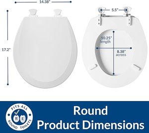 CF CTS-001 yuvarlak şekil plastik PP tuvalet klozet kapağı özelleştirilmiş yumuşak yakın ve hızlı bırakma benzersiz tasarım kapağı - Product Image 2