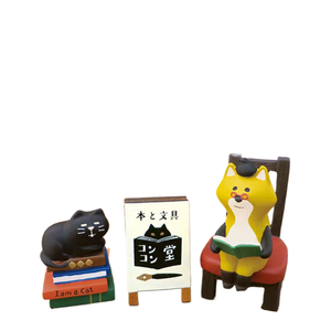 Buena calidad Qingheng libro <span class=keywords><strong>de</strong></span> comestibles japonés Fox Hall librería <span class=keywords><strong>serie</strong></span> estantería decoración escena <span class=keywords><strong>de</strong></span> tiro en miniatura - Product Image 1