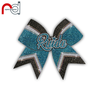Cheerleading Hair Bow Spandex ou mystique Flower Shiny Hair Scrunchies By AB Crystal