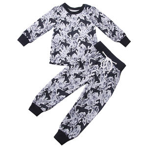 Vente en gros de pyjamas deux pièces pour enfants ensembles de vêtements de Noël vêtements de nuit de haute qualité pour tout-petits bébés filles modèle personnalisé - Product Image 5